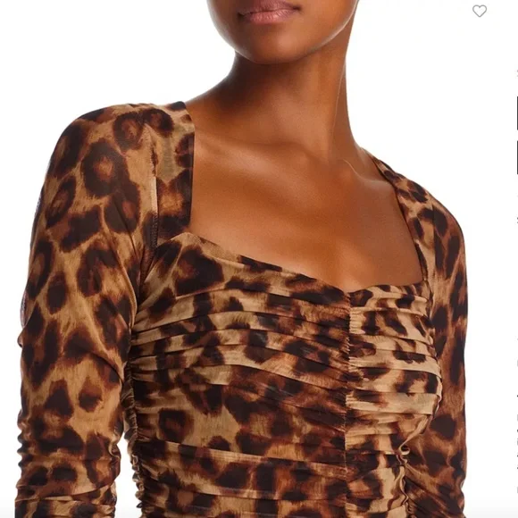 L'AGENCE Marise Leopard Print Bodycon Dress - Picture 5 of 9